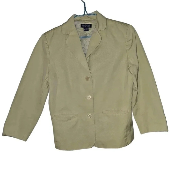 Ann Taylor Factory Light Green Suit Jacket Size 4 - Picture 2 of 7